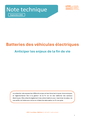 Batteries des véhicules électriques : anticiper les enjeux de la fin de vie