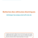 Batteries des véhicules électriques : anticiper les enjeux de la fin de vie